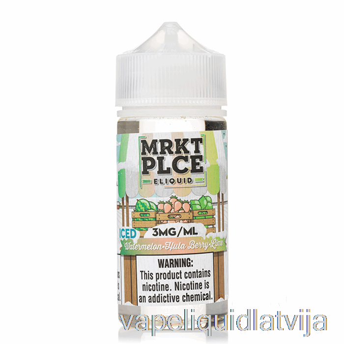 Ledus Arbūzs Hula Ogu Laims - Mrkt Plce - 100ml 0mg Vape šķidrums